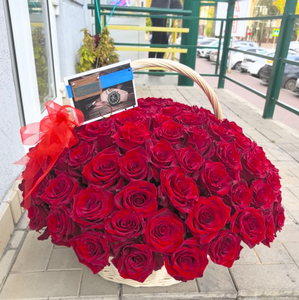 Букет роз из 101 шт